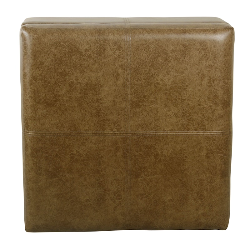 Copper Grove Luxury Large Faux Leather Storage Ottoman