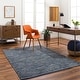 preview thumbnail 1 of 25, Mendoza Modern Stripe Area Rug Dark Blue/Black - 2' 3" x 3' 9"
