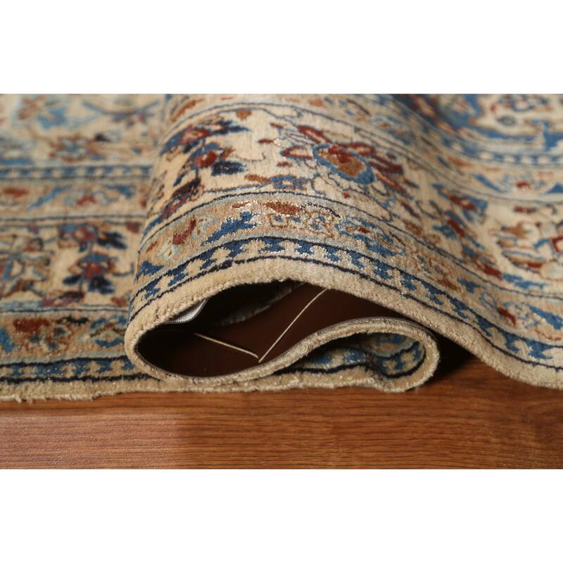 Clearance Antique Floral Nain Persian Wool Area Rug Hand-knotted - 3'10" x 6'6"