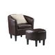 preview thumbnail 2 of 34, Carson Carrington Home Macedon Accent Chair with Ottoman