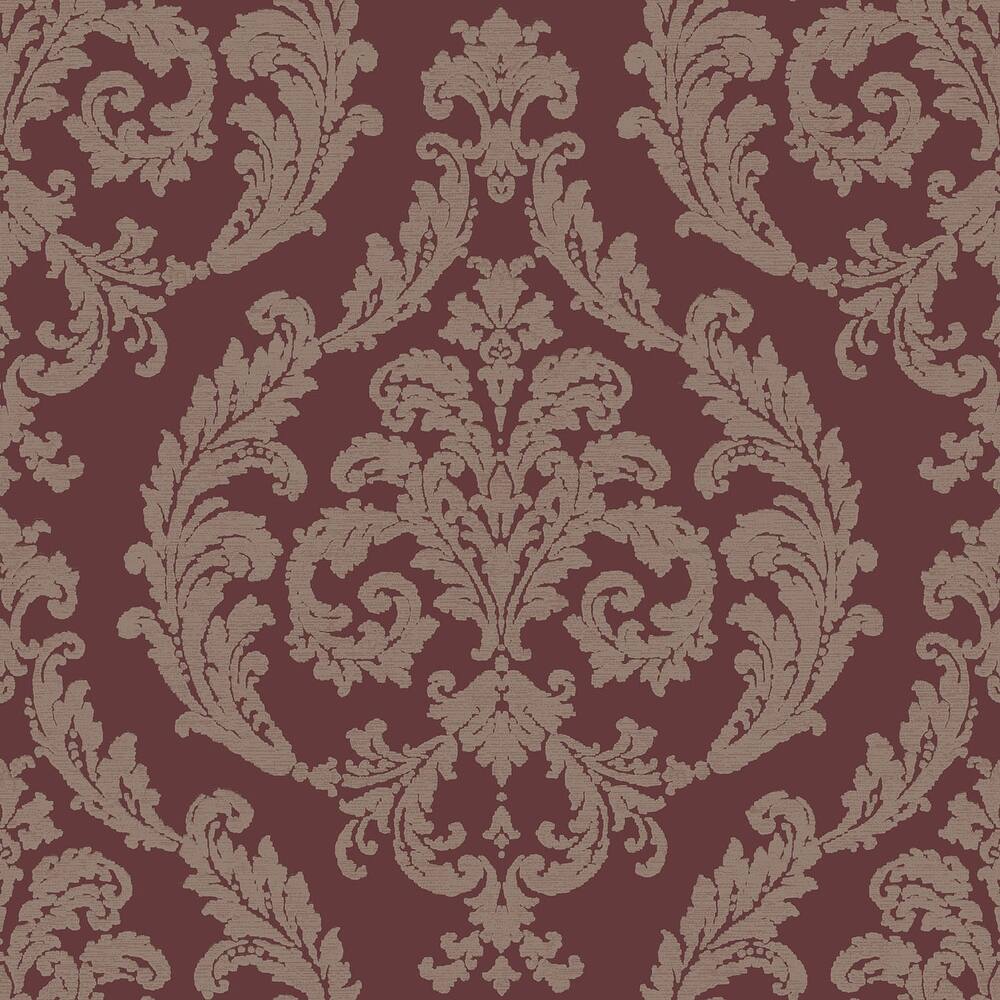 Galerie Wallcoverings Palazzo 2 Collection Silk Damask Vinyl on Non-woven Shimmer Wallpaper Roll
