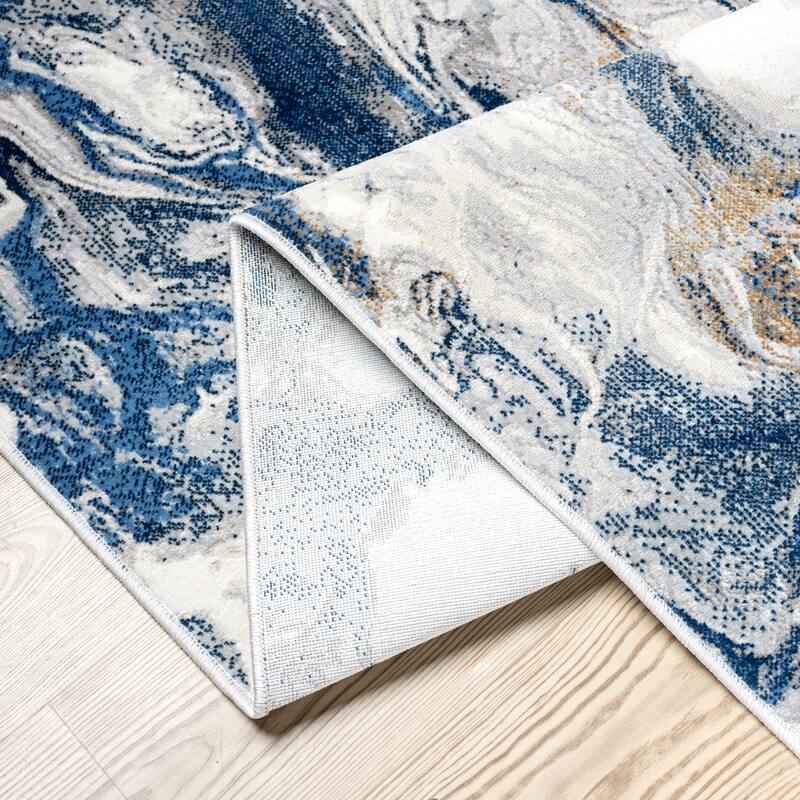 Abani Rugs Regal REG500 Swirl Abstract Low Pile Area Rug