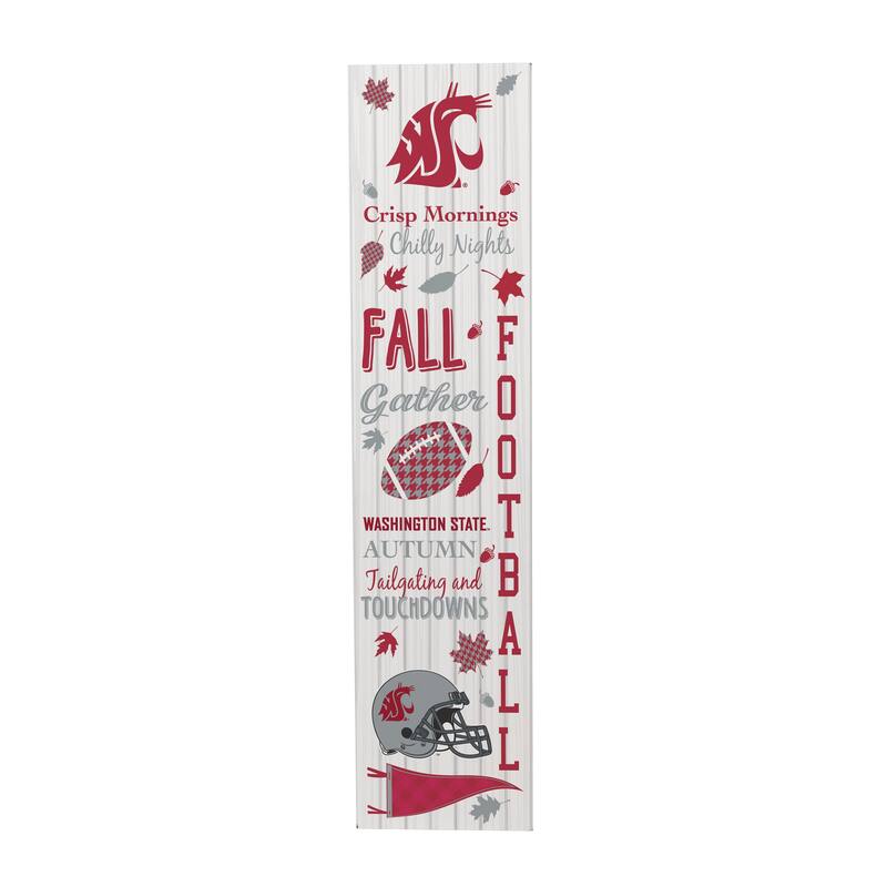 47" Double Sided Seasonal Porch Leaner, Washington State University - 47" x 11.25"