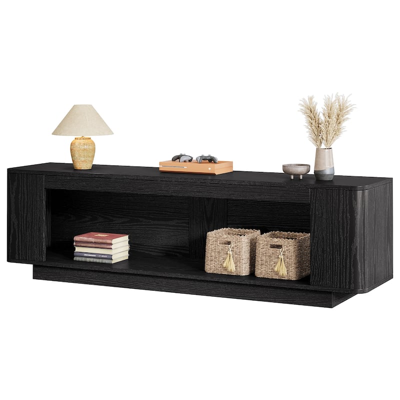 70.9-Inch TV Stand with LED Light Strip, Entertainment Center Television Console Media Storage Table Accent Cabinet