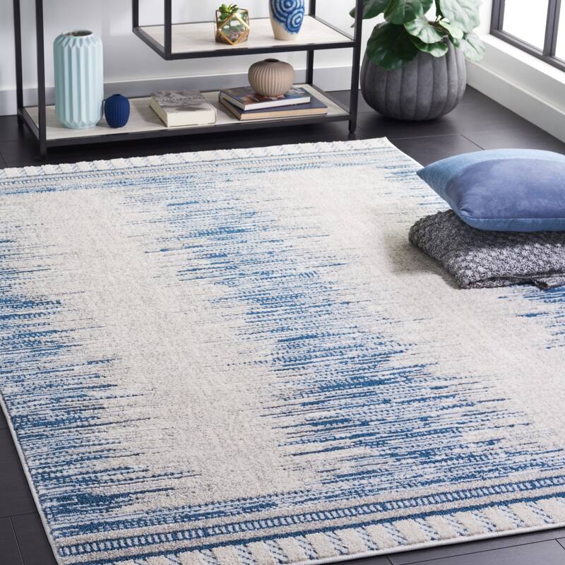 SAFAVIEH Alamo Manja Rustic Rug - 8' x 10' - Grey/Blue