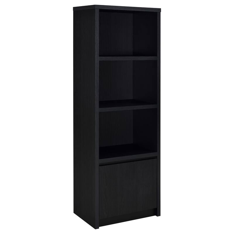 Sloat Black 3-shelf Media Tower Entertainment Pier