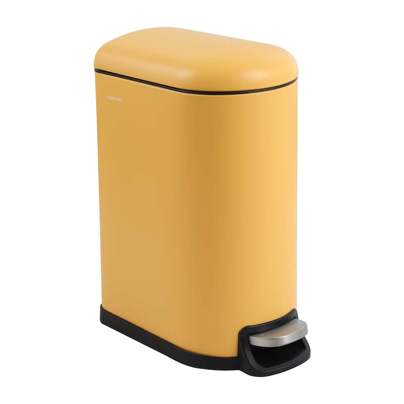 happimess Roland Mini Step-Open Trash Can - Yellow