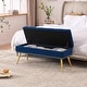 preview thumbnail 20 of 92, Velvet Storage Ottoman Bench with gold legs and Nailhead Trim for Bedroom/End of Bed/Entryway/Window