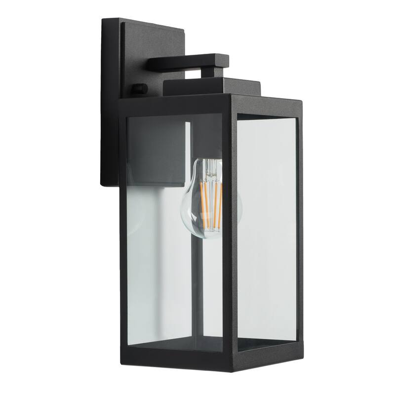 SAFAVIEH Lighting Memnuna 6" Outdoor Sconce (Set of 2) - 6" x 5" x 13" - withD/H - 6Wx5Dx13H