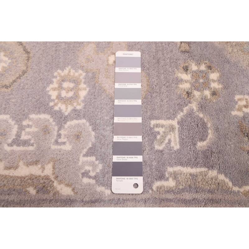 ECARPETGALLERY Hand-knotted Royal Oushak Grey Wool Rug - 5'0 x 8'0