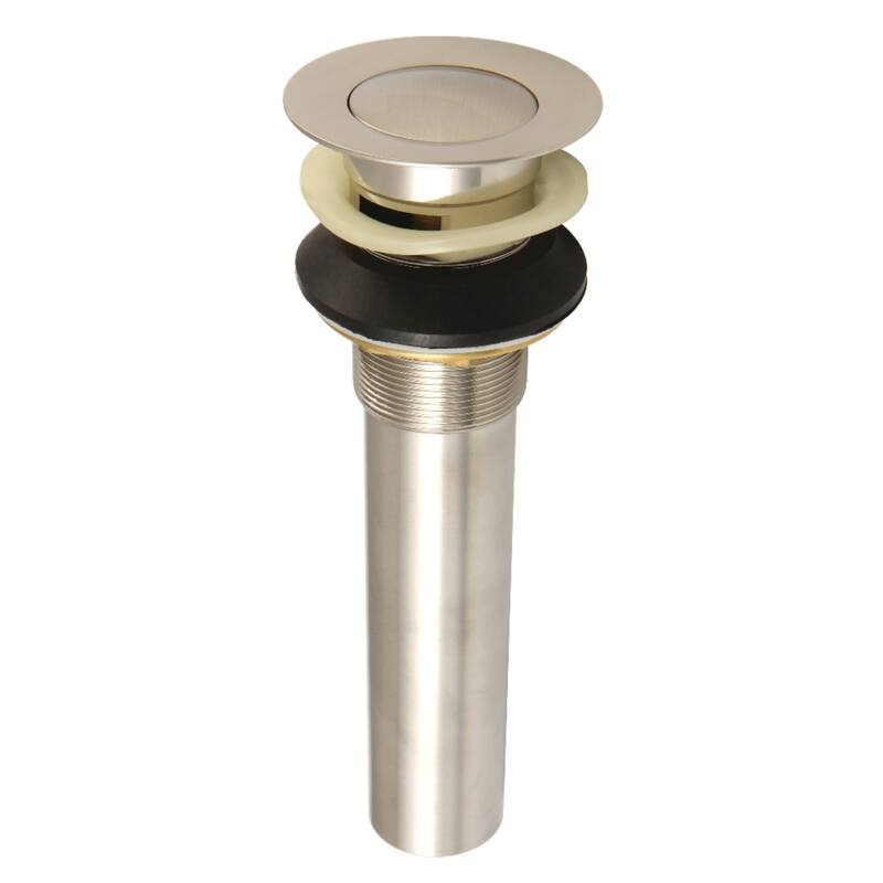Complement Push-Up Drain with Overflow - Brushed Nickel