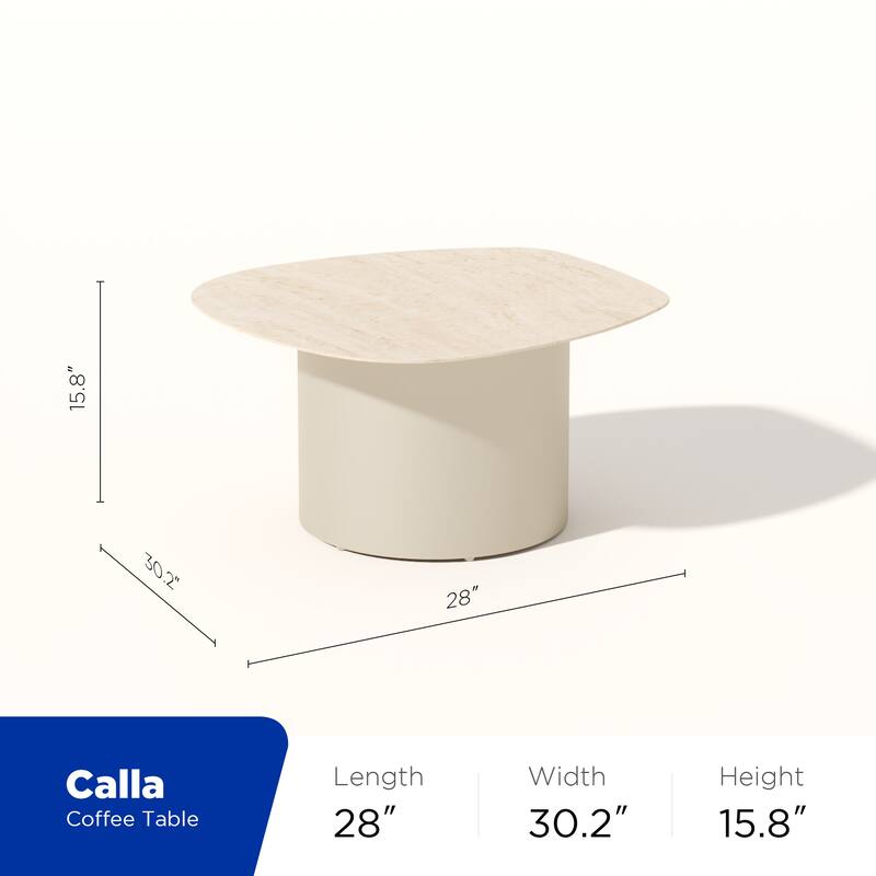 HIGOLD - Calla Thick Sofas Outdoor Patio Conversation Set for 4 Person, Aluminum