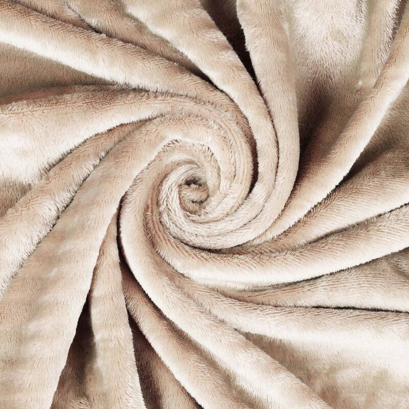 Superior Fleece Plush Medium Weight Soft Fluffy Decorative Blanket