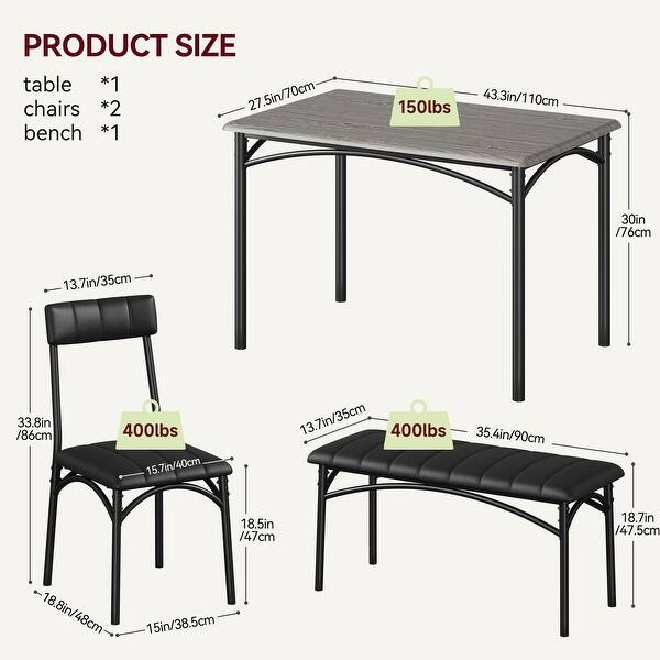 Dining Table Set for 5 Kitchen Table