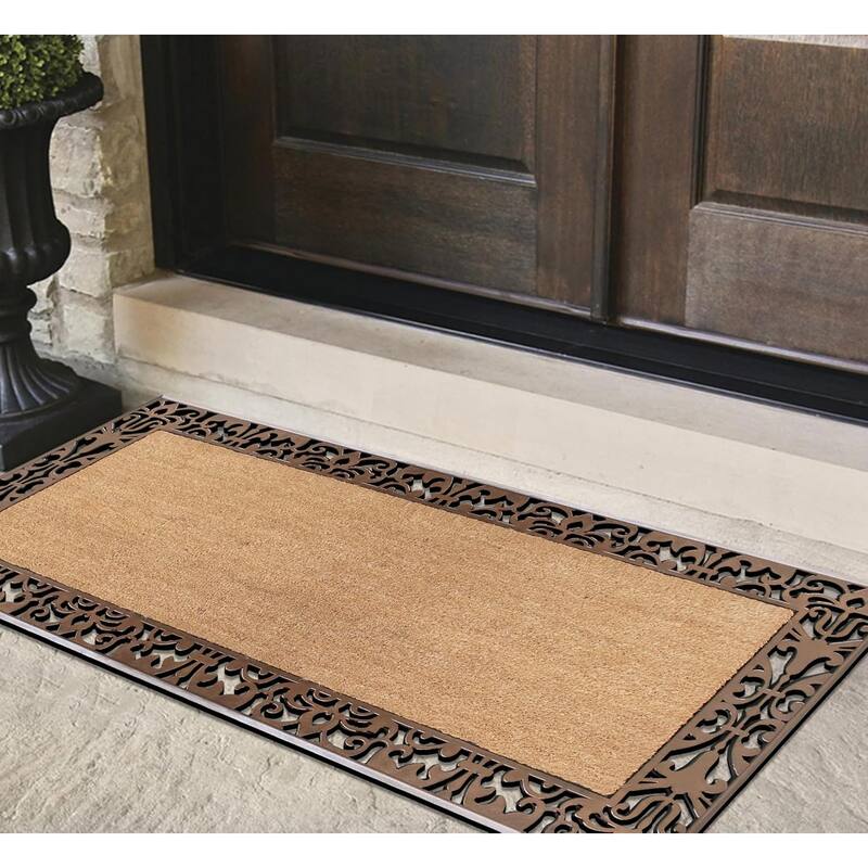 A1HC Entrance Door Mats, 30"X60", Durable Large Outdoor Rug, Non-Slip, Rubber Backed Low-Profile, Indoor Outdoor for Front Door