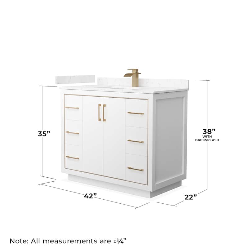 Wyndham Collection WCF1111-42S-VCA-MXX Icon 42" Free Standing Single
