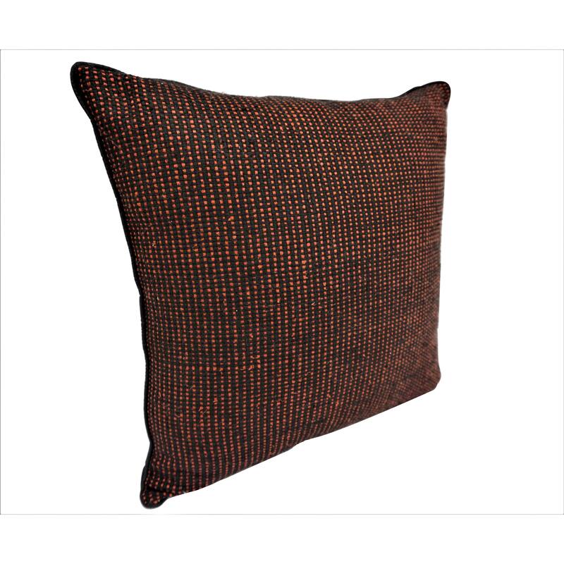 Home&Manor Florence Vintage Raw Silk Pillow 18"