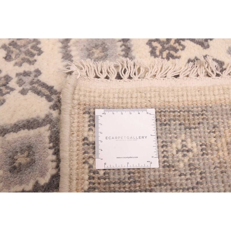 ECARPETGALLERY Hand-knotted Royal Oushak Ivory Wool Rug - 2'6 x 19'5