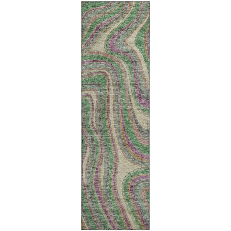 Premium Washable Super Soft Modern Waves Mayfield Rug