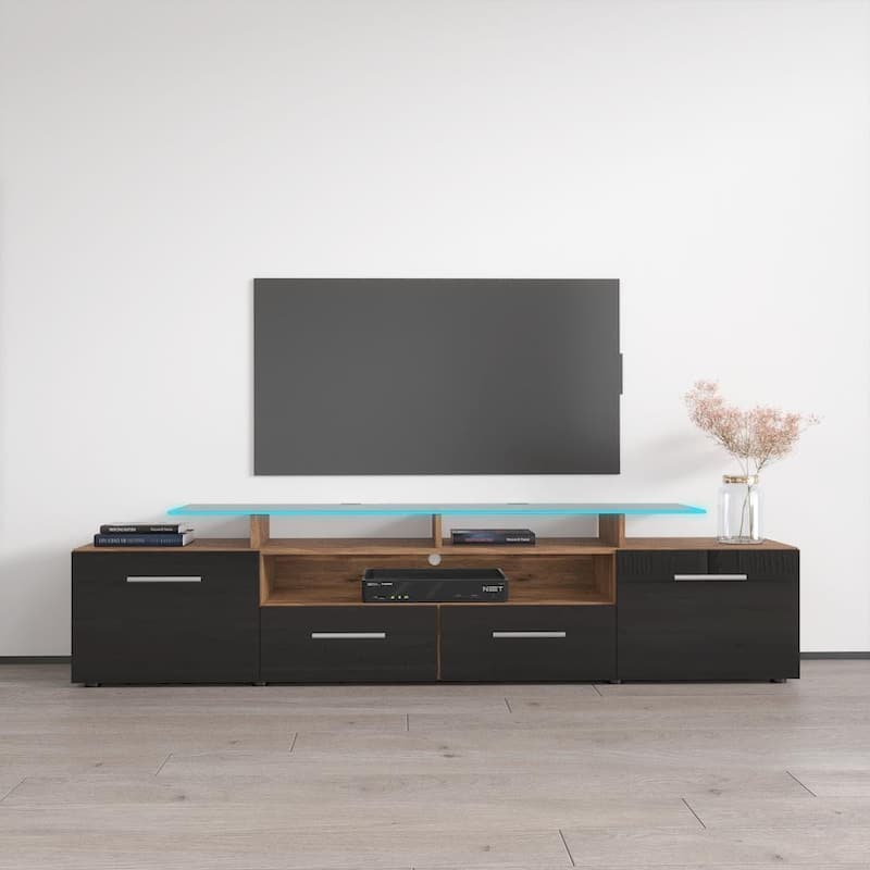 Evora Modern TV Stand with LED Light System