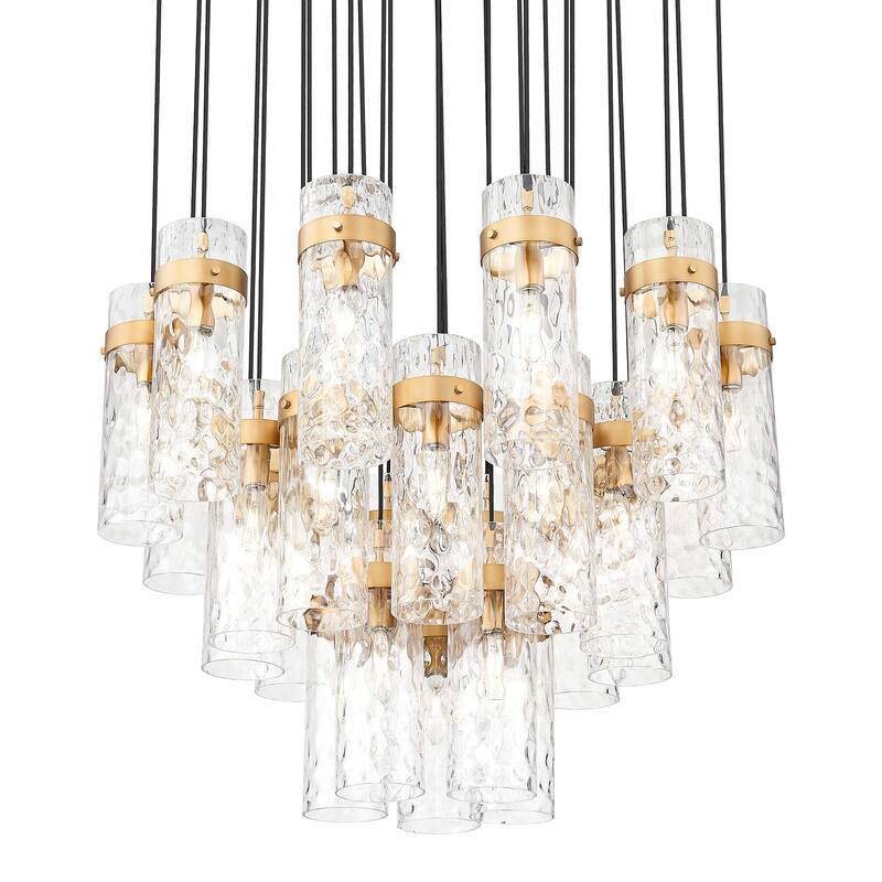 Z-Lite 7002P5-27R Fontaine 27 Light 40" Wide Chandelier - Rubbed Brass