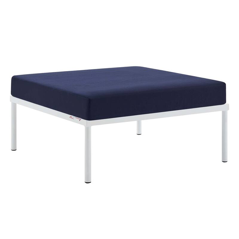 Harmony Sunbrella® Outdoor Patio Aluminum Ottoman - Navy