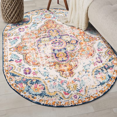 The Curated Nomad Sunset Distressed Vintage Bohemian Rug