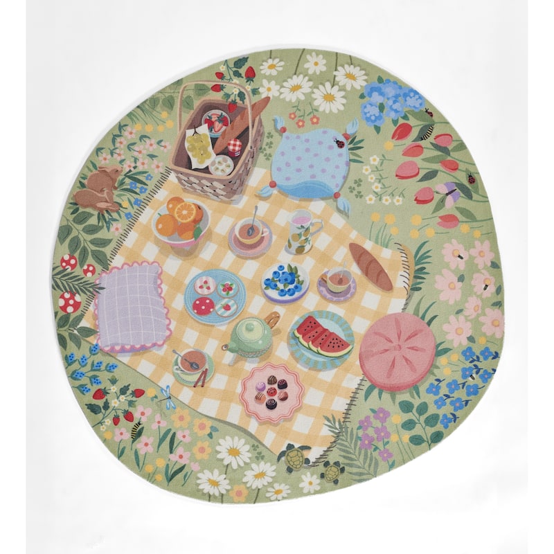 Momeni Playground Tea Party Kid Rug