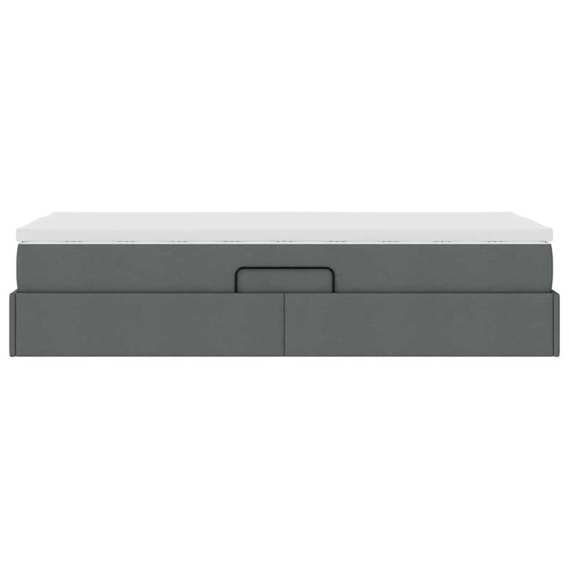 vidaXL Storage Bed with Mattress in Polyester