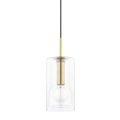 Mitzi by Hudson Valley Belinda 13-inch Pendant with Clear Glass