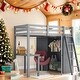preview thumbnail 2 of 29, Twin Size Loft Bed with Wardrobe and Desk