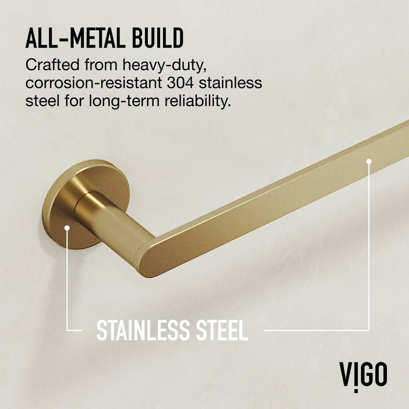 VIGO Arden 3-Piece Bathroom Hardware Accessory Set with 24 in. Towel Bar, Toilet Paper Holder, Hand Towel Holder