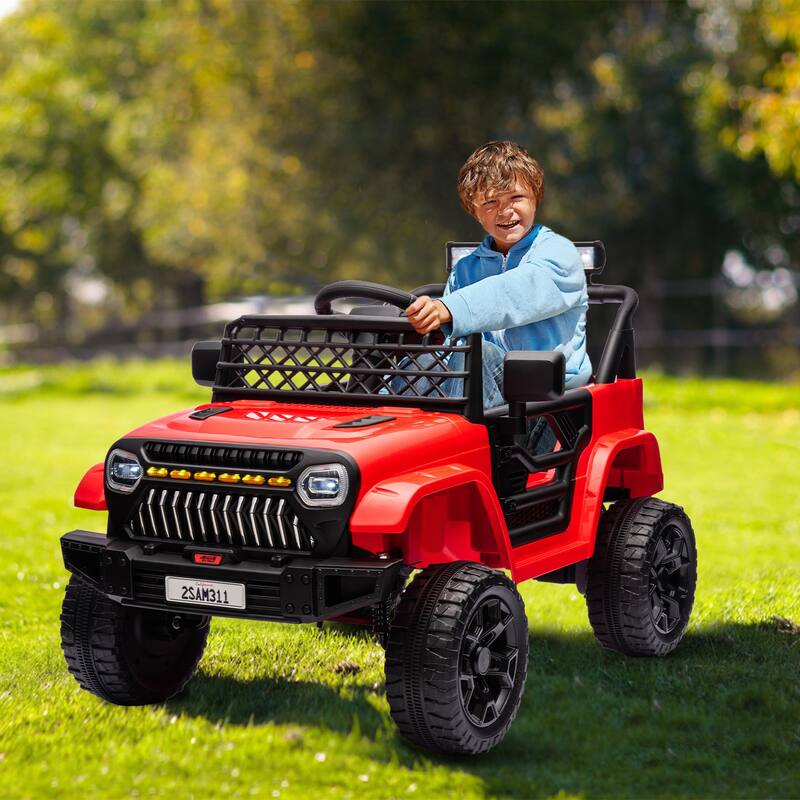 Electric 4 Wheel Vehicle Toy, Truck 12V Kids Ride on Car for Toddlers