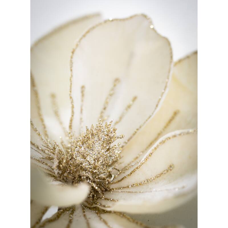 Sullivans Magnolia Artificial Stem 26"H Off-White - 6"L x 6"W x 26"H