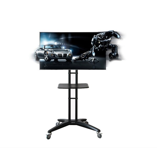 FLEXIMOUNTS Mobile Rolling TV Cart LCD Stand for 32''-65 ...