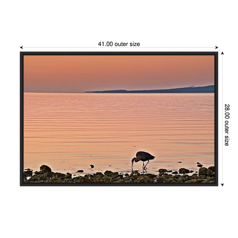 Morning Meal by Chuck Burdick (41 x 28 in.), Framed Canvas Wall Art Print