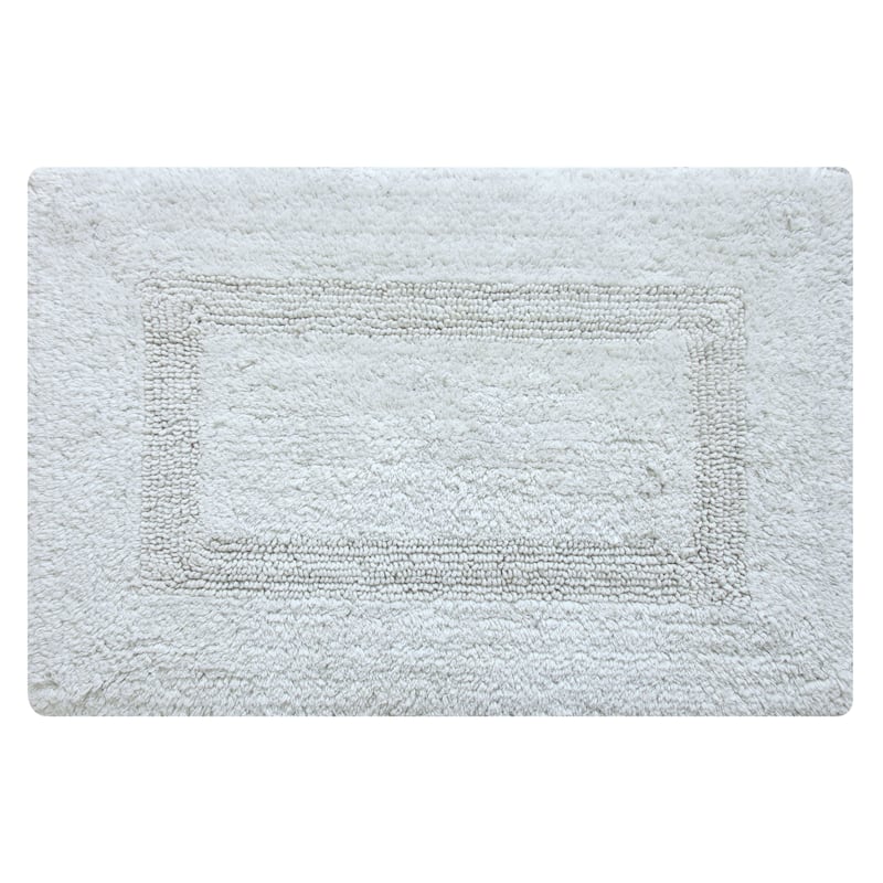 Fabstyles Basix Soft & Absorbent Reversible Cotton Bath Rug