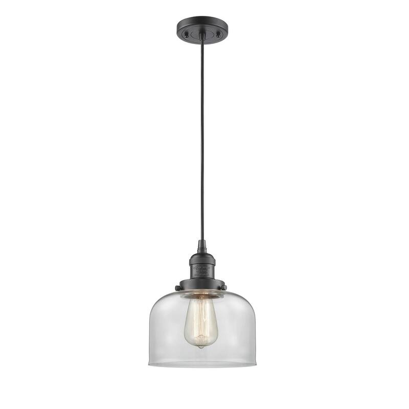 Innovations Lighting Large Bell 8" Wide Mini Pendant - Cord Suspension