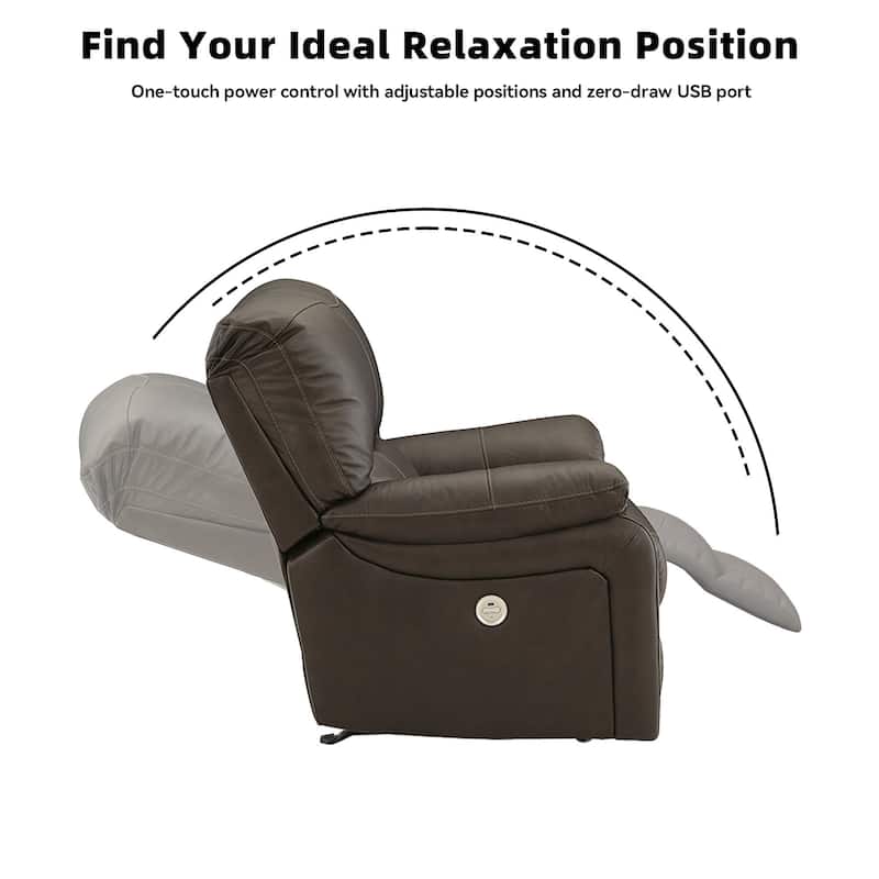 Signature Design by Ashley Leesworth Brown Power Recliner