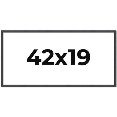 42x19 Frame Brown Solid Wood Picture Frame - Complete Modern Photo