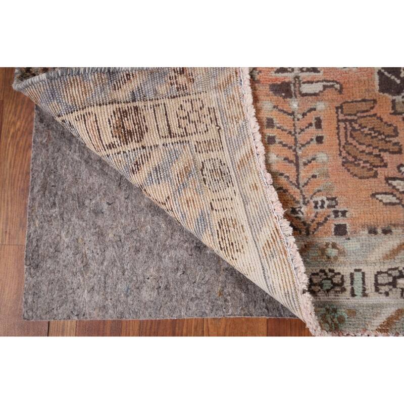 Lilian Persian Vintage Runner Rug Hand-Knotted Wool Carpet - 3'8" x 9'9"