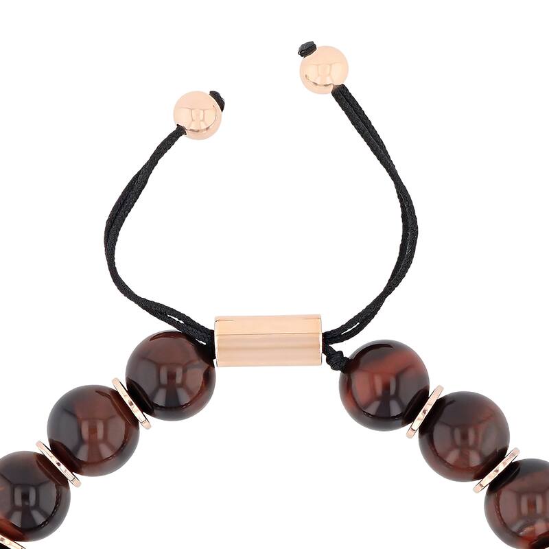 Steel Nation Stainless Steel Bead Bolo Bracelet