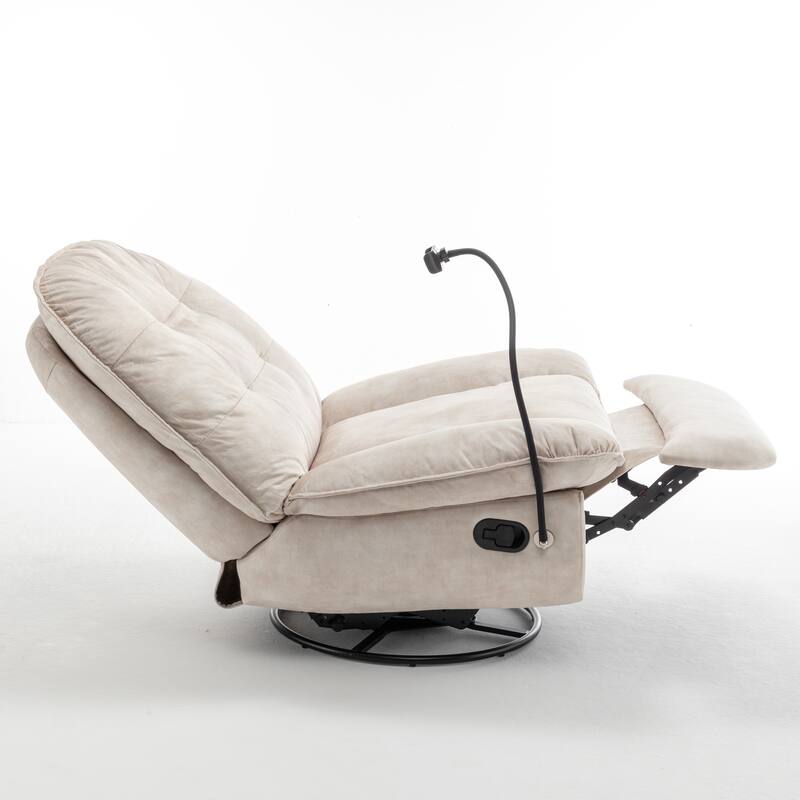 Swivel Gliding Recliner Chair by GDFStudio