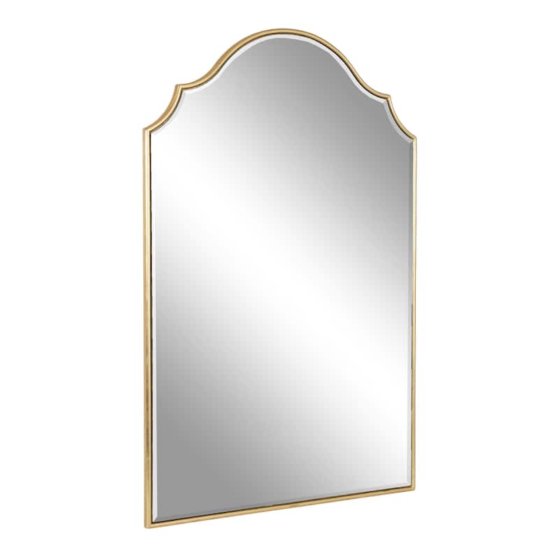 Kate and Laurel Leanna Framed Arch Wall Mirror - 24x36 - Gold