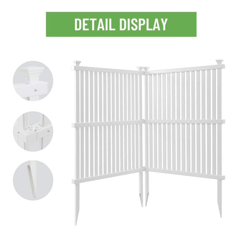 Outdoor Privacy Screen Panels Kit Air Conditioner Trash Can Enclosure
