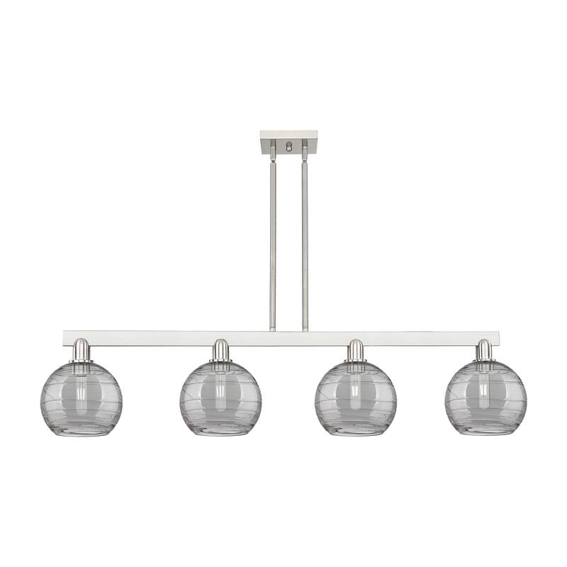 Innovations Lighting Endless Possibilities Arcadia - Athens Deco Swirl - 4 Light 51" Stem Hung Island Light