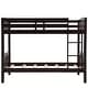 preview thumbnail 7 of 15, Twin Over Twin Wooden Bunk Bed with Ladder