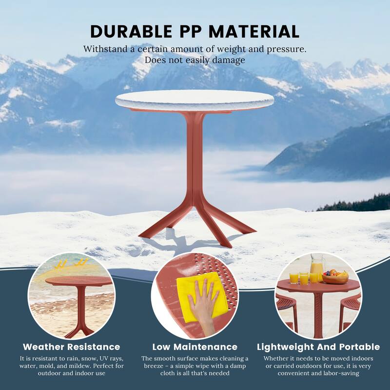 Frond and Form 4-Person Outdoor Round Dining Set