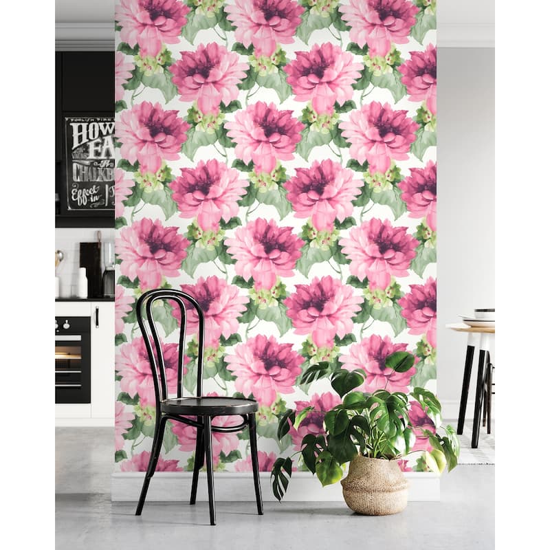 Harry & Grace Watercolor Floral Peel and Stick Wallpaper