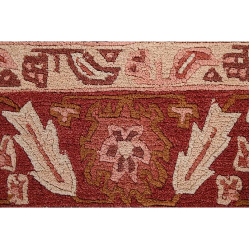 Nepalese Vegetable Dye Oriental Area Rug Hand-knotted Wool Carpet - 5'0" x 8'6"